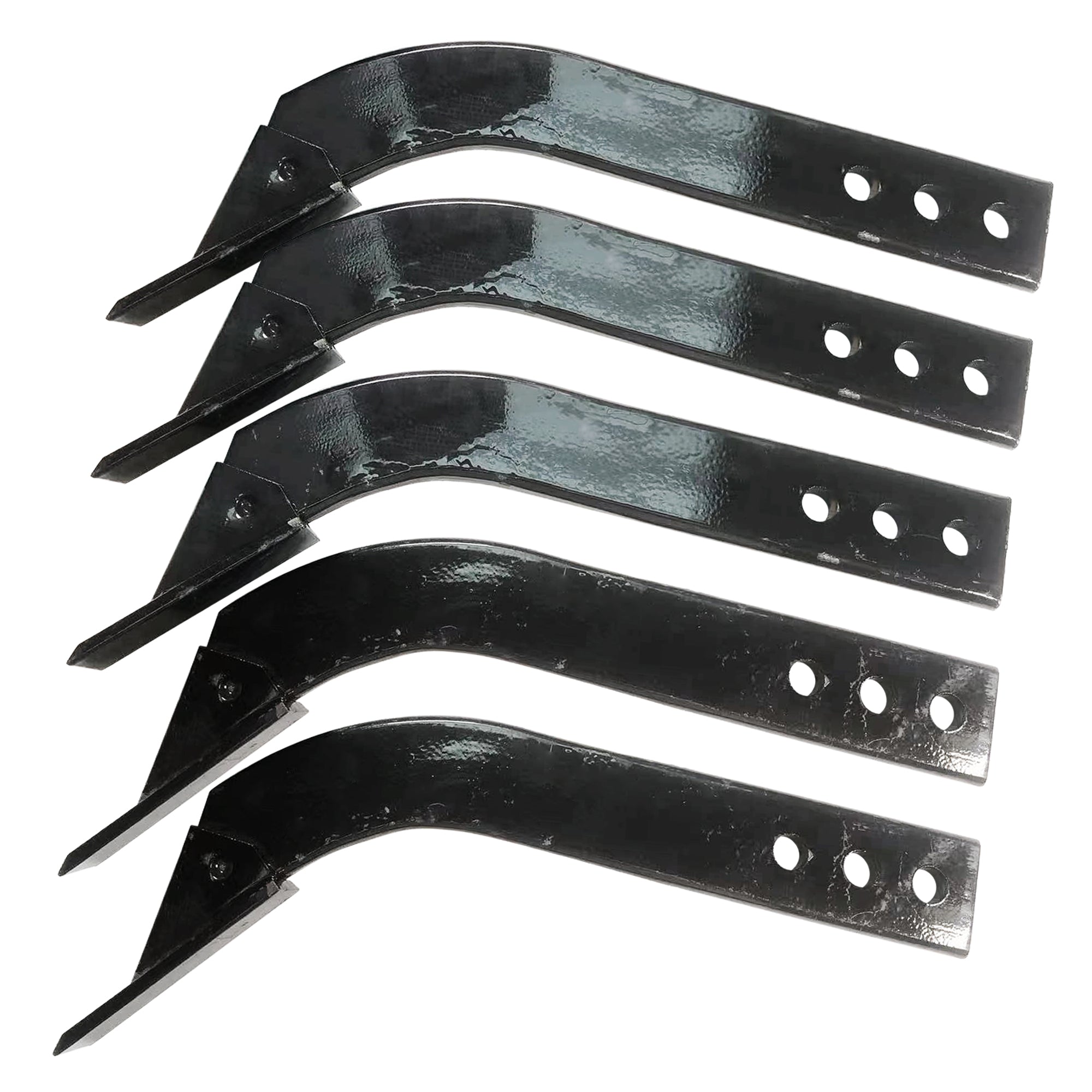 BDI Wear Parts Box Blade Ripper Shank, 17" Box Blade Ripper Teeth with Adjustable 3 Holes Shanks, Rippers/Scarifier Tooth for Replacement, Tilling, Digging - 5 PK