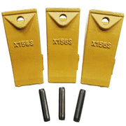 BDI Wear Parts Bucket Teeth for Skid Steering and Small excavators, X156S Bucket Teeth + P156 Roll Pin (3 PACK)