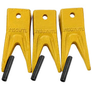 BDI Wear Parts X156WTL Twin Tiger Hensley Style Bucket Teeth with P156 Flex Pins - 3 Pack