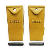 BDI Wear Parts Bucket Teeth for Skid Steering and Small excavators, X156S Bucket Teeth + P156 Roll Pin (2 PACK)