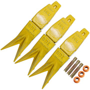 BDI Wear Parts Assembly Adapter 119-3204 Bolt On Shank / 1U3202WTL Excavator Bucket Teeth/Pin 8E6208 Retainer 8E6209, Caterpillar Bucket Tooth J200 Series - 3 Set