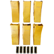 BDI WEAR PARTS 230SP Casting Backhoe Bucket Teeth with TF23P Flex Pins for 23 & 230 Series Skid Steer Loaders and Excavators - 6PK