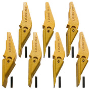 BDI Wear Parts Weld-on Flush Mount 2A Bucket Shanks 2AH Original Fab Bucket Teeth with Pins Backhole Excavator Bucket Digging Teeth Adapter - 7 Set