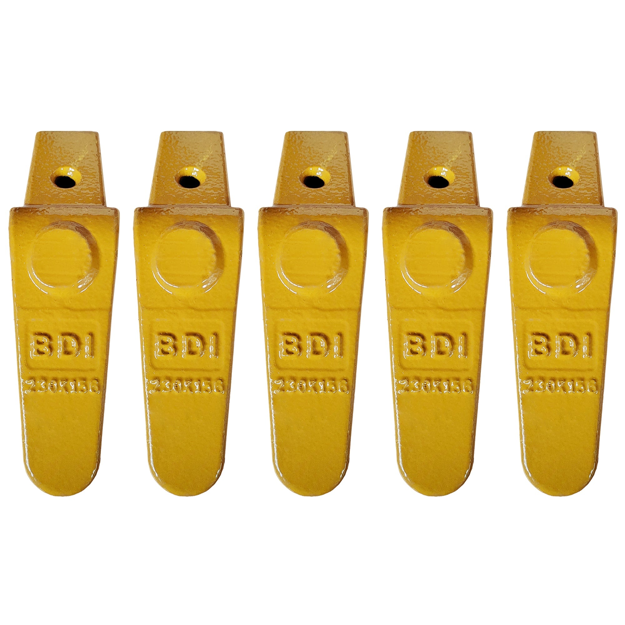 BDI Wear Parts 230X156 Teeth Adapter, Mini Excavator Weld On Shanks for X156L X156S X156T X156WT Style Bucket Teeth-5PK