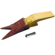 BDI Wear Parts Assembly U43792 Bucket Tooth Adapter +23 23WTL Bucket Teeth with TF23P Flex Pins/Weld on Bucket Teeth Compatible with Hensley Excavator - 1 Set