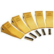 5 Pack 23 230HX Bucket Teeth Dirt Teeth JD Bucket Digging Teeth/Bucket Tooth& 5 TF23P Flex Pins