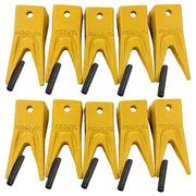 BDI Wear Parts X156WTL Twin Tiger Hensley Style Bucket Teeth with P156 Flex Pins - 10 Pack