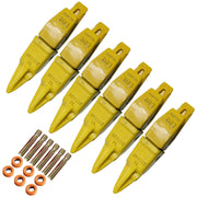 BDI Wear Parts Assembly Adapter 119-3204 Bolt On Shank / 1U3202TL Excavator Bucket Teeth/Pin 8E6208 Retainer 8E6209, Caterpillar Bucket Tooth J200 Series - 6 Set