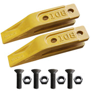 1358203 Bucket Teeth 6Y6335 Caterpillar Style Backhoe Loader / Excavator Unitooth with Bolts and Nuts - 2 Set