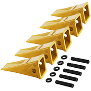 BDI Wear Parts 5 Pack Bucket Teeth 1U3352 Pins 8E6358 8E6359 Fits for Tractor Bucket Teeth Pins Retailers Excavator Caterpillar