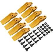BDI Wear Parts 132-4720 1324720 Bucket Teeth for Caterpillar Aftermarket Teeth fit Skidsteer CAT Loaders Excavators w/Bolts and Nuts - 8PK