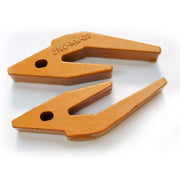 2 Pack 2740W23 H&L Weld On Adapter for 23 230 Bucket Teeth, Backhoes w/ 1