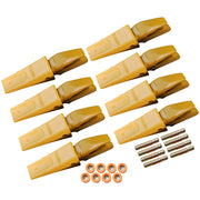 BDI Wear Parts Assembly Adapter 119-3204 Bolt On Shank / 1U3202 Excavator Bucket Teeth/Pins 8E6208 Retainers 8E6209, Caterpillar Bucket Tooth J200 Series - 8 Set
