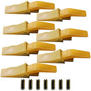 BDI Wear Parts Assembly U43792 Bucket Tooth Adapter +23 230 Bucket Teeth with TF23P Flex Pins Weld on Bucket Teeth for 23 & 230 Series Skid Steer Loaders and Excavators- 7PK