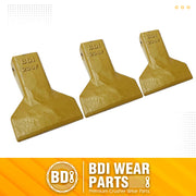 BDI Wear Parts 230F Heavy Flare BDI Tooth Company Bucket Teeth + 23FP Flexpins for Mini Excavator Backhoe Loader - 3 Pack