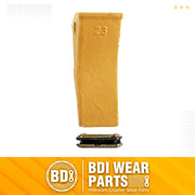 BDI Wear Parts 23 230 Series Skid Steer Bucket Digging Teeth/Tooth with TF23P Flex Pin - 1 Pack