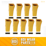 BDI Wear Parts 23 230 Series Skid Steer Bucket Digging Teeth/Tooth with TF23P Flex Pin - 9 Pack
