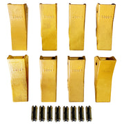 BDI WEAR PARTS 230SP Casting Backhoe Bucket Teeth with TF23P Flex Pins for 23 & 230 Series Skid Steer Loaders and Excavators - 8PK