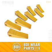 BDI WEAR PARTS 230SP Forged Bucket Teeth with TF23P Flex Pins For 23 & 230 Series Skid Steer Loaders and Excavators - 8 PACK