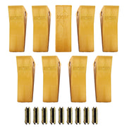 BDI WEAR PARTS 230SP Forged Bucket Teeth with TF23P Flex Pins For 23 & 230 Series Skid Steer Loaders and Excavators - 9 PACK