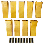 BDI WEAR PARTS 230SP Casting Backhoe Bucket Teeth with TF23P Flex Pins for 23 & 230 Series Skid Steer Loaders and Excavators - 9PK