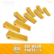 BDI WEAR PARTS 230SP Forged Bucket Teeth with TF23P Flex Pins For 23 & 230 Series Skid Steer Loaders and Excavators - 9 PACK
