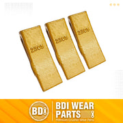 BDI Wear Parts 23 230 Series 230S Bucket Teeth Replacement Teeth for Bobcat Bucket Tooth with 23FP Flex Pin for Hensley Excavator - 3PK