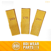 BDI Wear Parts 23 230 Series 230S Bucket Teeth Replacement Teeth for Bobcat Bucket Tooth with 23FP Flex Pin for Hensley Excavator - 3PK