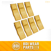 BDI Wear Parts 23 230 Series 230S Bucket Teeth Replacement Teeth for Bobcat Bucket Tooth with 23FP Flex Pin for Hensley Excavator - 7PK