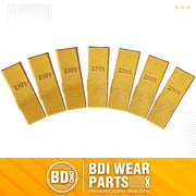BDI Wear Parts 23 230 Series 230S Bucket Teeth Replacement Teeth for Bobcat Bucket Tooth with 23FP Flex Pin for Hensley Excavator - 7PK