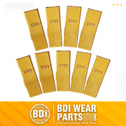 BDI Wear Parts 23 230 Series 230S Bucket Teeth Replacement Teeth for Bobcat Bucket Tooth with 23FP Flex Pin for Hensley Excavator - 9PK