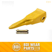 BDI Wear Parts Claw Twin Bucket Teeth 230T Bucket Teeth with 23FP Flexpin Forged BDI Tooth 230 Series Teeth - 1 Pack