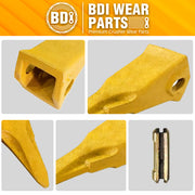 BDI Wear Parts Claw Twin Bucket Teeth 230T Bucket Teeth with 23FP Flexpins Forged BDI Tooth 230 Series Teeth - 3 Pack