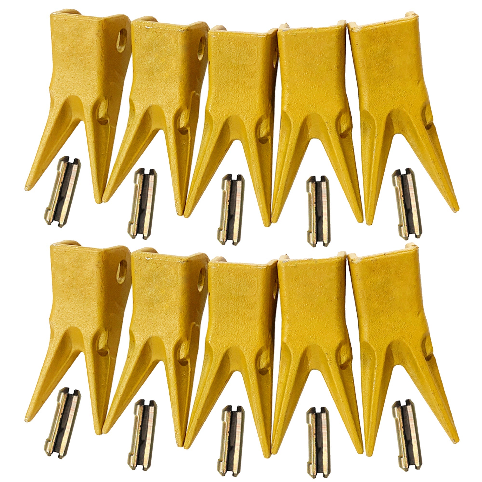 BDI Wear Parts 23 230 Series 230WT Bucket Teeth Replacement Teeth for Bobcat Bucket Tooth with 23p Flex Pin for Hensley Excavator - 10 Pack