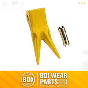 BDI Wear Parts 230WT Twin Tiger Bucket Teeth with 23FP Felxpin Fits 230 Series Adapter OEM BDI Tooth - 1 Pack