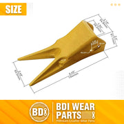 BDI Wear Parts 230WT Twin Tiger Bucket Teeth with 23FP Felxpins Fits 230 Series Adapter OEM BDI Tooth - 7 Pack