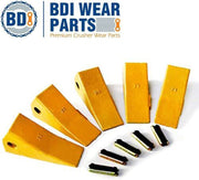 BDI Wear Parts 23 230 Series Skid Steer Bucket Digging Teeth/Tooth with TF23P Flex Pins - 5 Pack