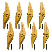 BDI Wear Parts Weld-on Flush Mount 2A Bucket Shanks 2AH Original Fab Bucket Teeth with Pins Backhole Excavator Bucket Digging Teeth Adapter - 8 Set