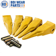 BDI Wear Parts 23 230 Series 230T Bucket Teeth Replacement Teeth for Bobcat Bucket Tooth with 23p Flex Pin for Hensley Excavator - 10 Pack