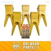 BDI Wear Parts Cat 5PACK J350 Bucket Rock Tooth Bucket Teeth