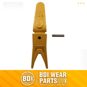 BDI Wear Parts Assembly 230X156 Backhoe Shank / X156WTL Bucket Teeth / P156 Roll Pin Bobcat Skid Steer Caterpillar Style for Mini Excavator - 1 Set
