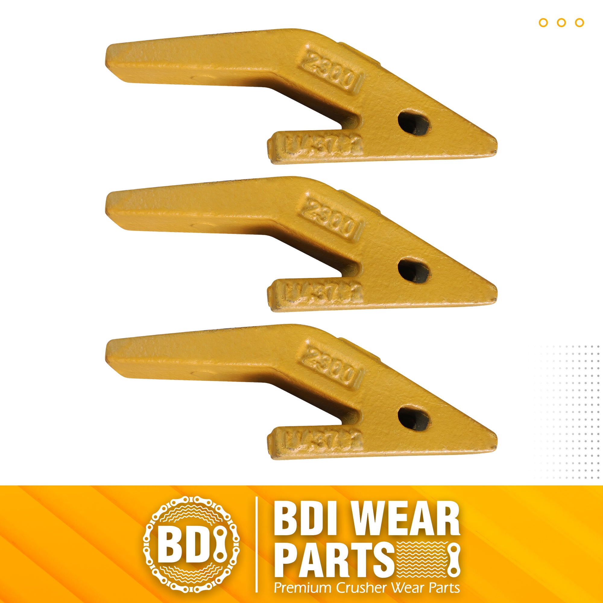 BDI Wear Parts U43792 Weld On Adapter for 23 230 Bucket Teeth, Backhoes-3Pk