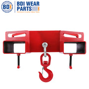 BDI Wear Parts Forklift Lifting Hook 6600lbs Capacity Forklift Lifting Hoist Red Forklift Mobile Crane with Swivel Hook and Two Large T-Screws