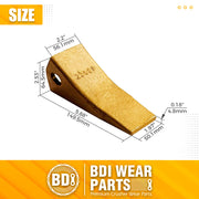 BDI Wear Parts 230SP Casting Bucket Teeth with 23FP Pins - 5 Pack
