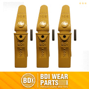 BDI Wear Parts Assembly 230X156 Backhoe Shank / X156L Bucket Teeth / P156 Flex Pin Bobcat Skid Steer Caterpillar Style for Mini Excavator - 3 Set