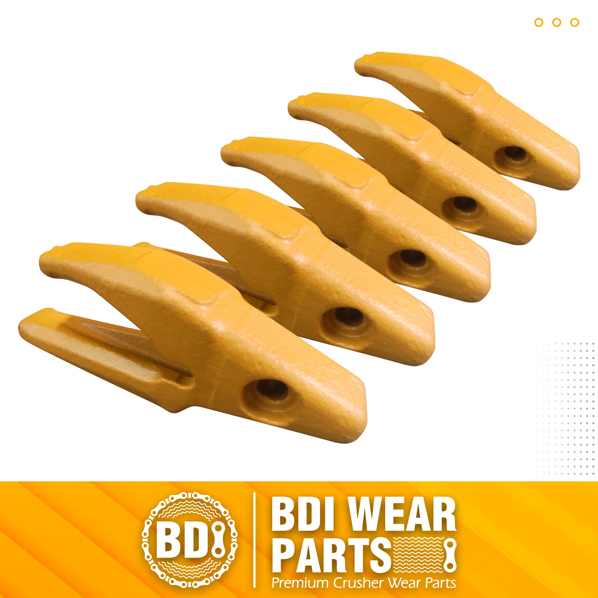 BDI Wear Parts 119-3204 Teeth Adapter, Excavator Weld On Shanks for 1U3202 Bucket Teeth- 5 PK