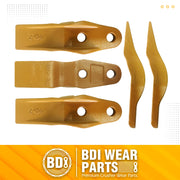 BDI Wear Parts 132-4720 1324720 Bucket Teeth for Caterpillar Aftermarket Teeth fit Skidsteer CAT Loaders Excavators - 5pk