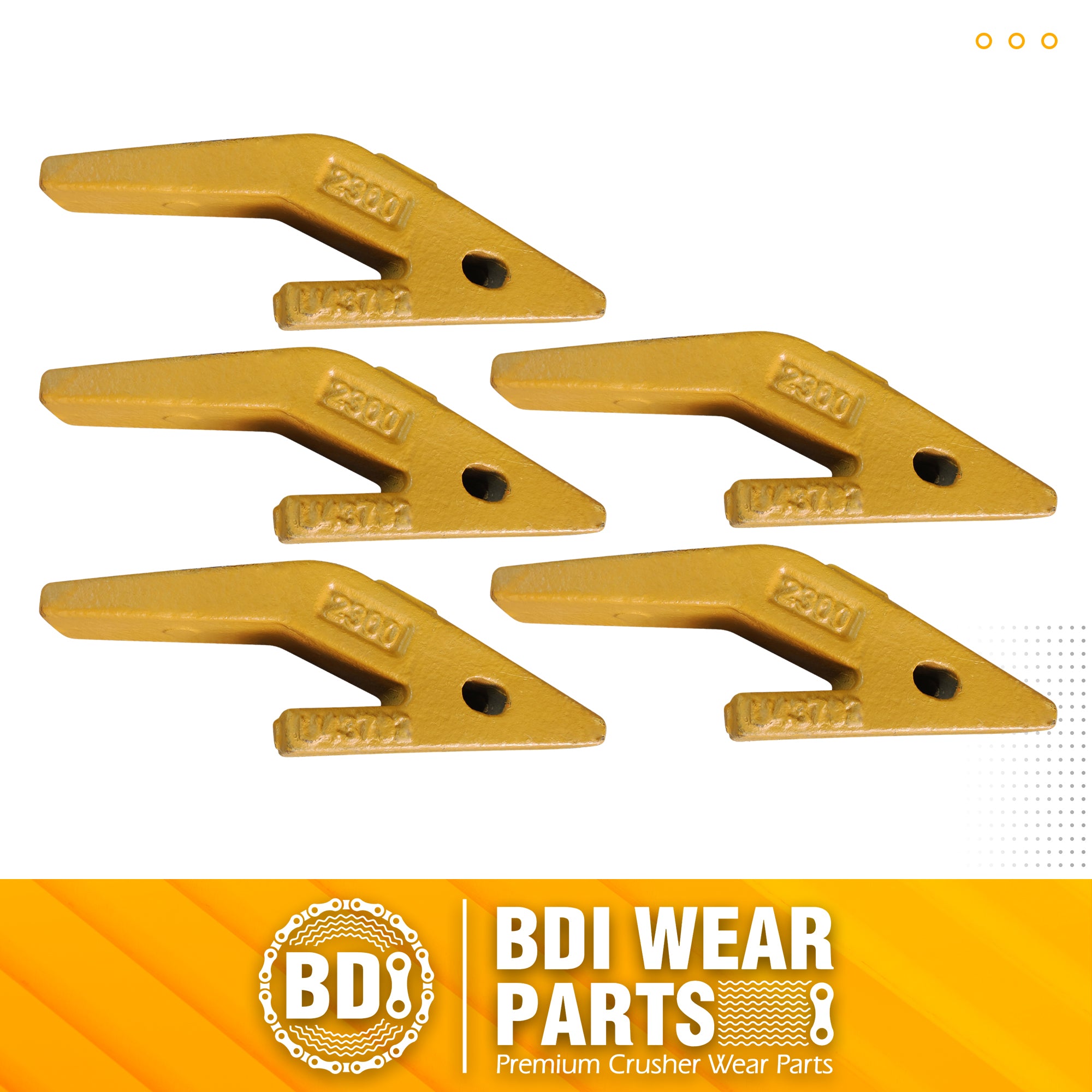 BDI Wear Parts U43792 Weld On Adapter for 23 230 Bucket Teeth, Backhoes-5Pk