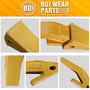 BDI Wear Parts Assembly U43792 Bucket Tooth Adapter +23 230 Bucket Teeth with TF23P Flex Pins Weld on Bucket Teeth for 23 & 230 Series Skid Steer Loaders and Excavators- 7PK