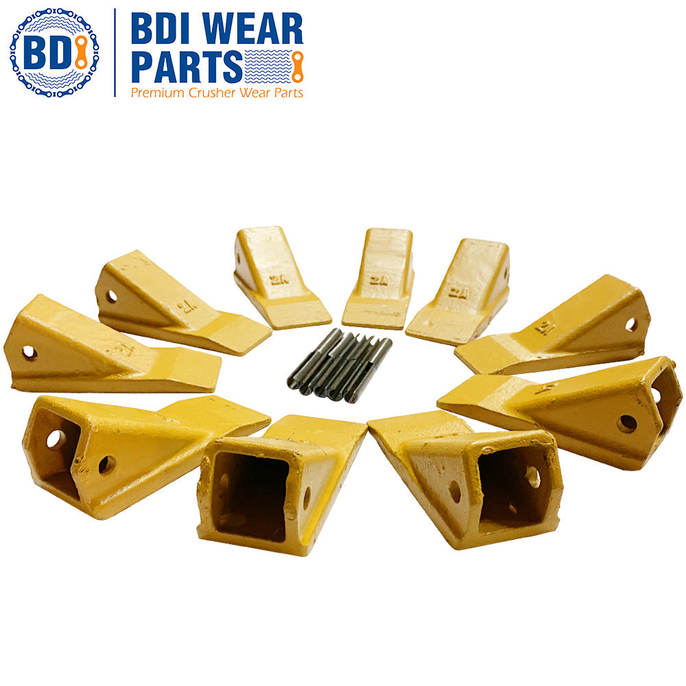 BDI Wear Parts 2AH Original Fab Bucket Teeth 10 Pack with Pins Backhol